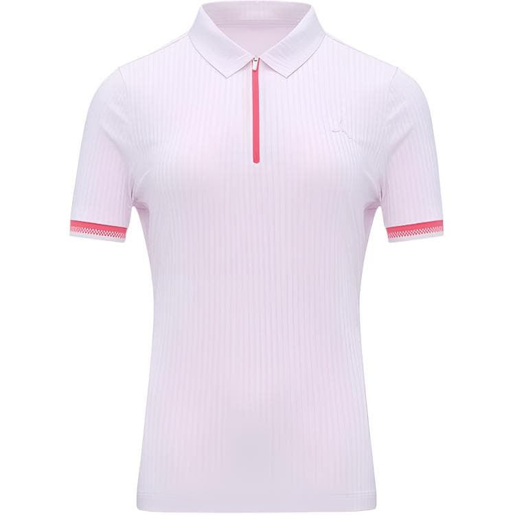 LI-NING 1990 Гольф Повседневный Минималистичный Многоцветный Воротник поло Пуловер Удобный Универсальный Дышащий Короткий рукав Поло Женский - изображение 1