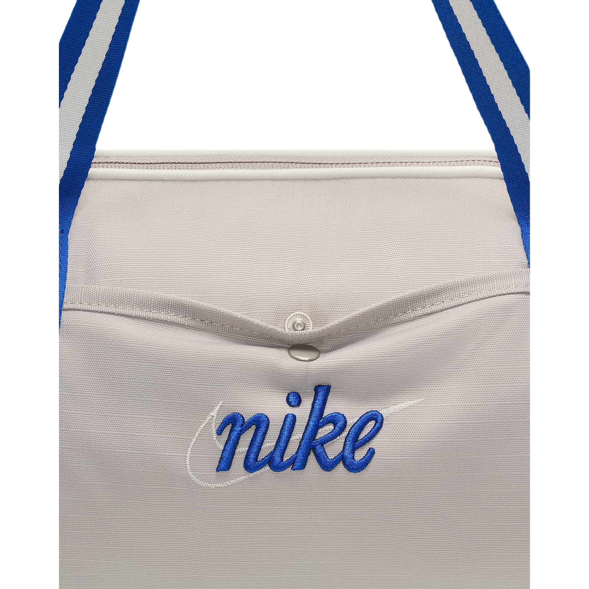 Спортивная сумка Nike Heritage Ткань Спортивный Зал Сумка Женская Университетский Серый Темно-Синий Игровой Королевский Синий - изображение 8
