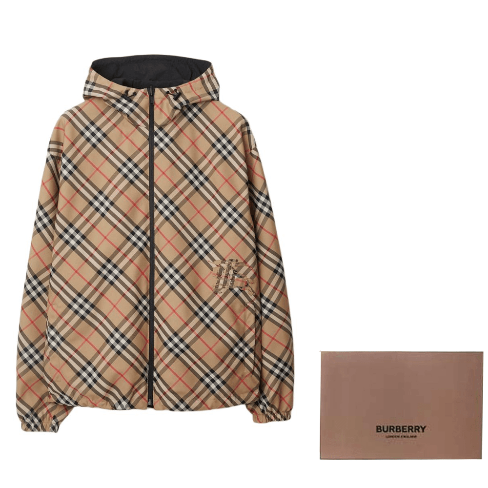 Куртка Burberry Equestrian Logo Check Hooded Jacket - изображение 9