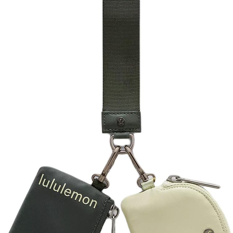 Сумка Lululemon Dual Pouch Нейлоновый Клатч Стандартный (Standard) Женский Тропический Лесной Зеленый и Дыня Зеленый - изображение 4