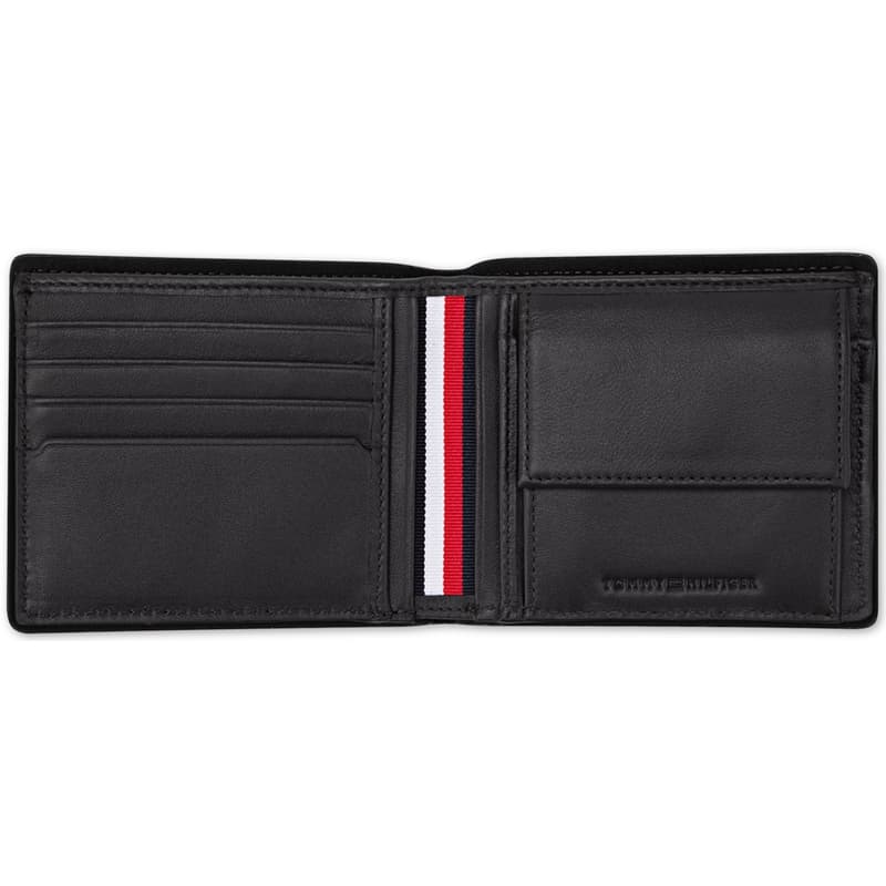 Кошелек Tommy Hilfiger Кошелек из коровьей кожи Мужской Черный Коричневый - изображение 4