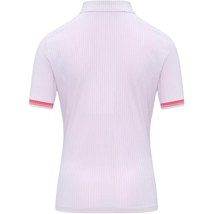 LI-NING 1990 Гольф Повседневный Минималистичный Многоцветный Воротник поло Пуловер Удобный Универсальный Дышащий Короткий рукав Поло Женский - изображение 2