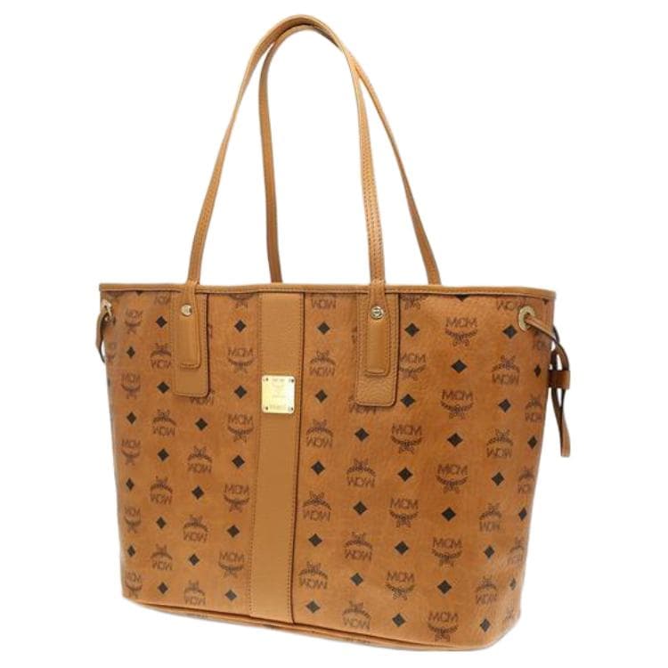 Мини-сумка MCM Liz Visetos Tote Bag Medium Cognac - изображение 3