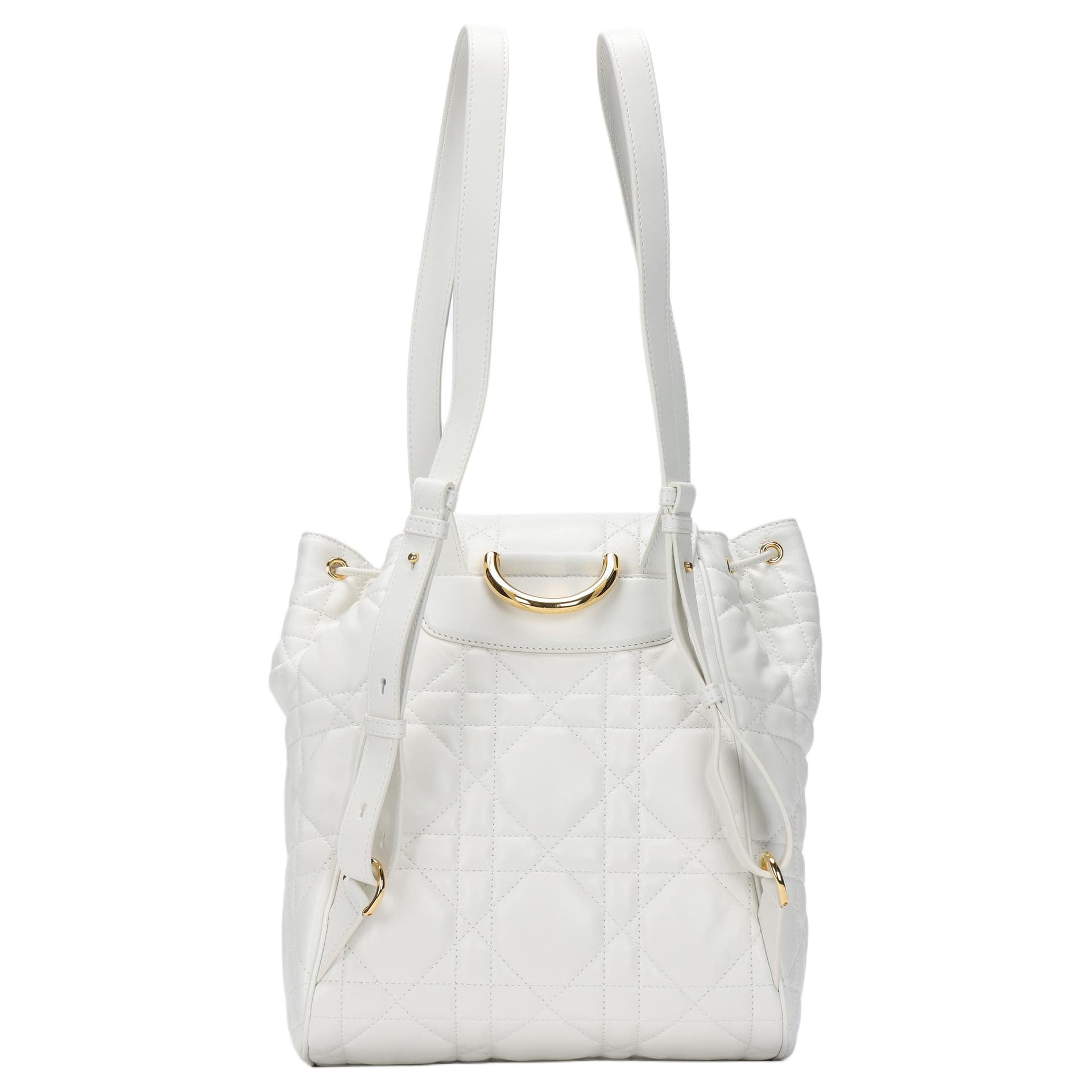 Рюкзак Dior Caro Backpack White - изображение 6