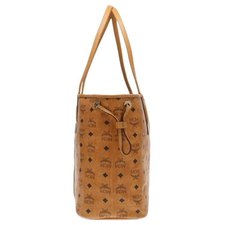 Мини-сумка MCM Liz Visetos Tote Bag Medium Cognac - изображение 5