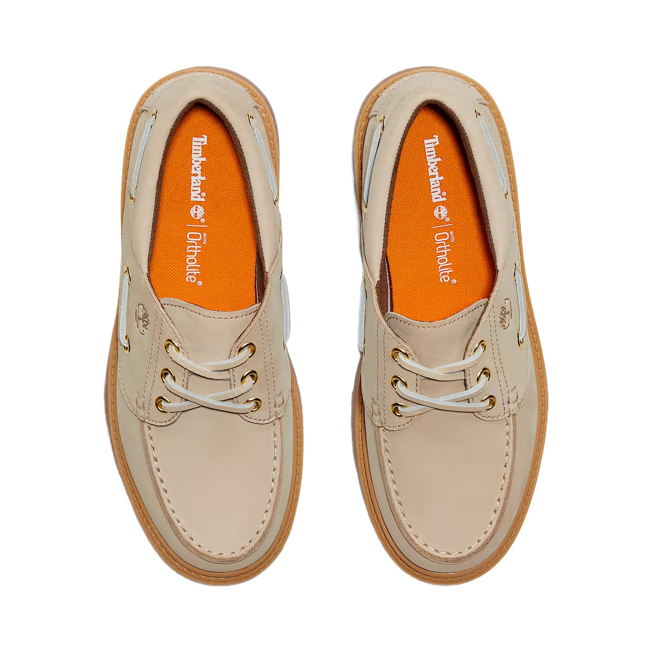 Timberland Stone Street Кожаные Топсайдеры Женские Бежевые - изображение 4
