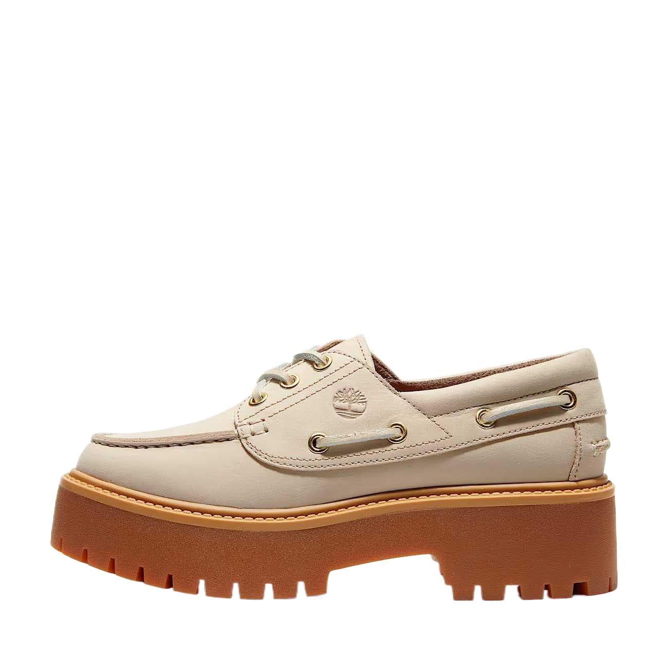 Timberland Stone Street Кожаные Топсайдеры Женские Бежевые - изображение 1