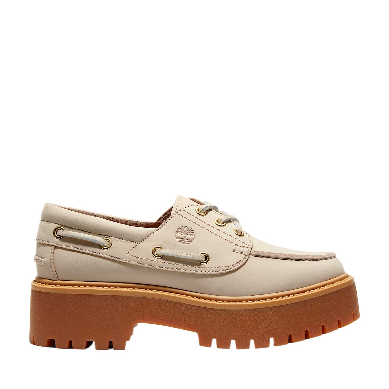 Timberland Stone Street Кожаные Топсайдеры Женские Бежевые - изображение 2