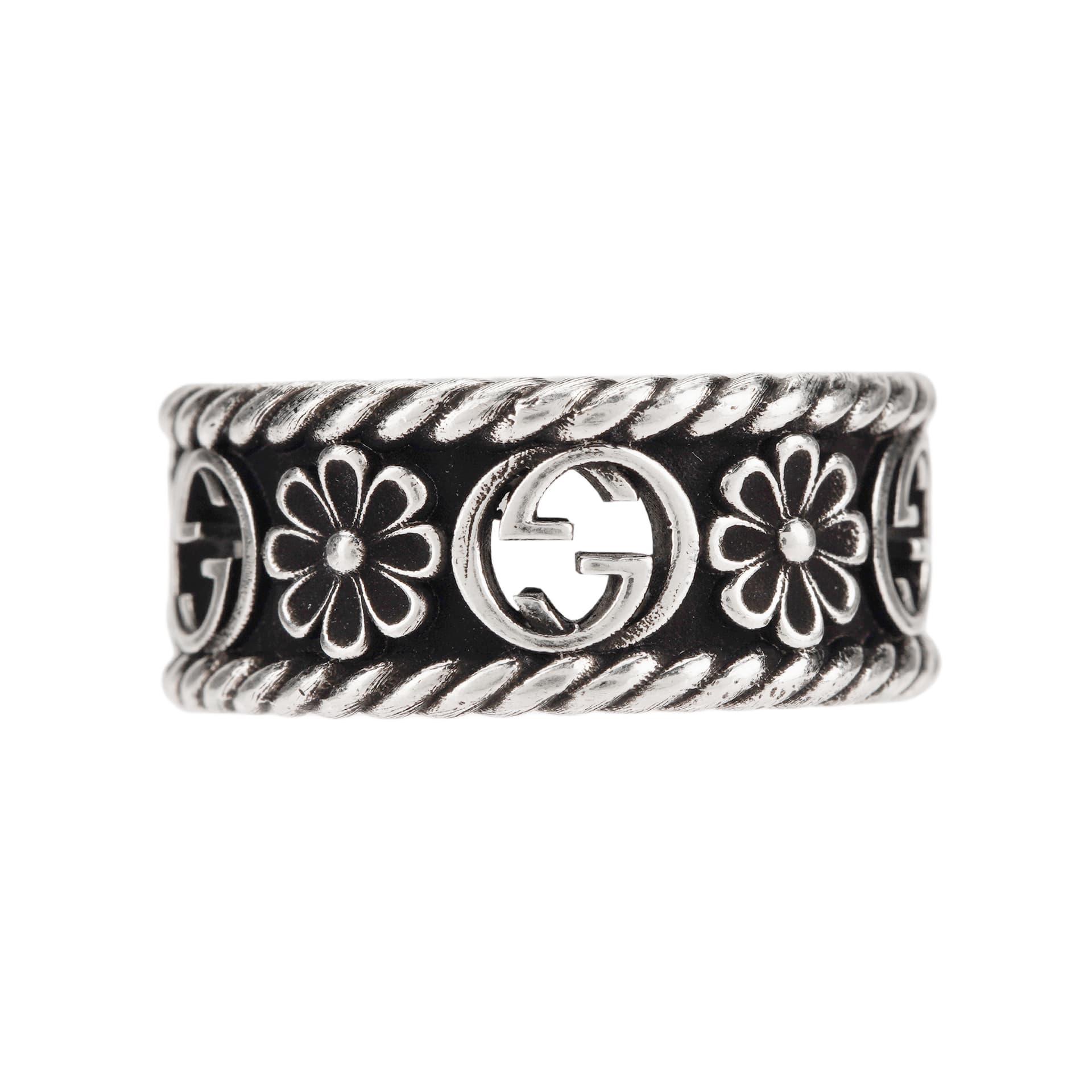 Кольцо Gucci Interlocking G Silver Ring - изображение 3