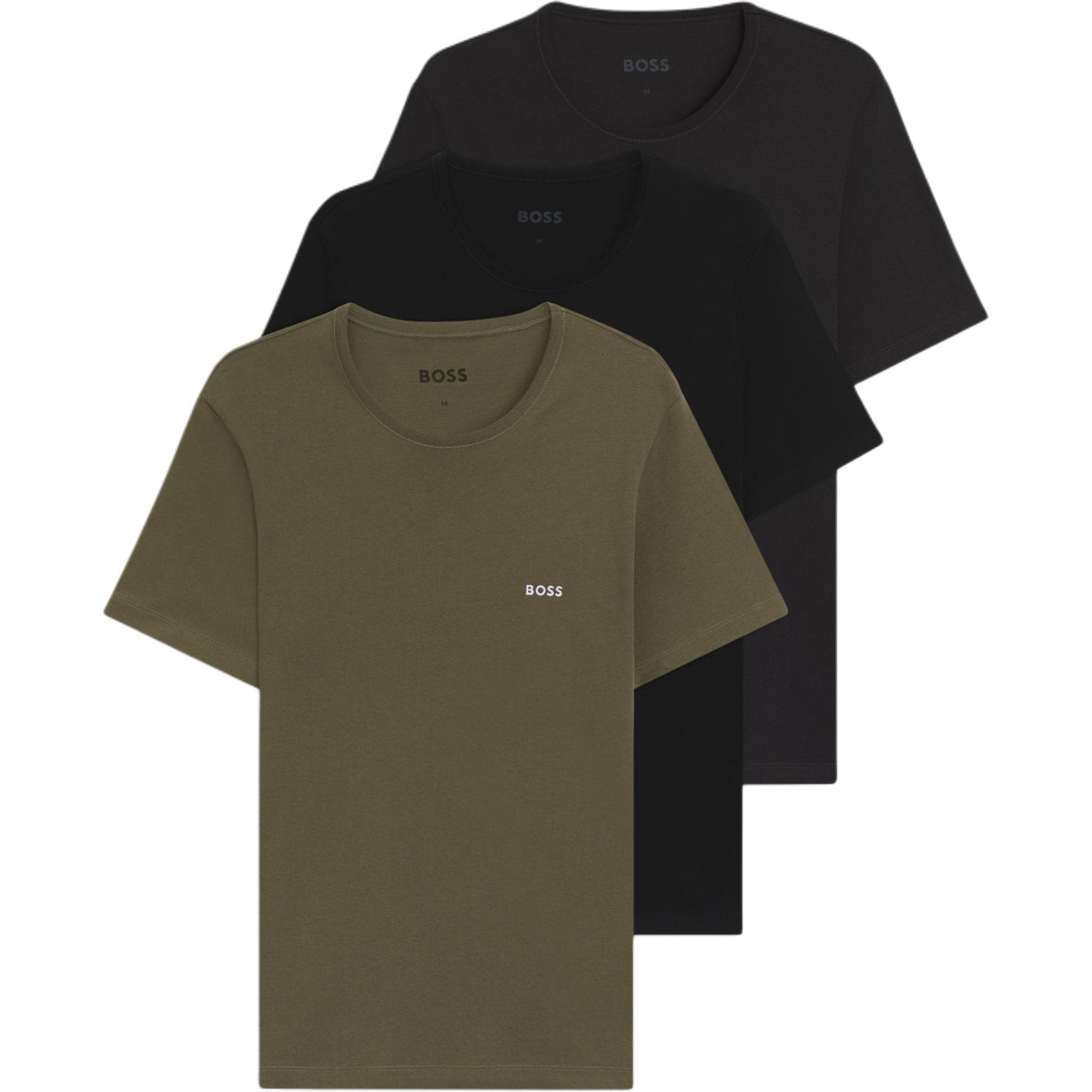 Футболка Hugo Boss T-Рубашка Стандартная Мужская 3 Пачки - изображение 1