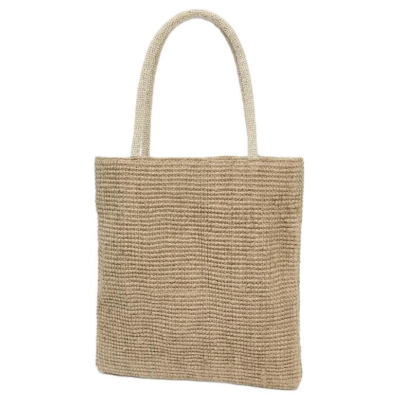 Мини-сумка ZARA Jute Tote Bag Light Beige - изображение 3