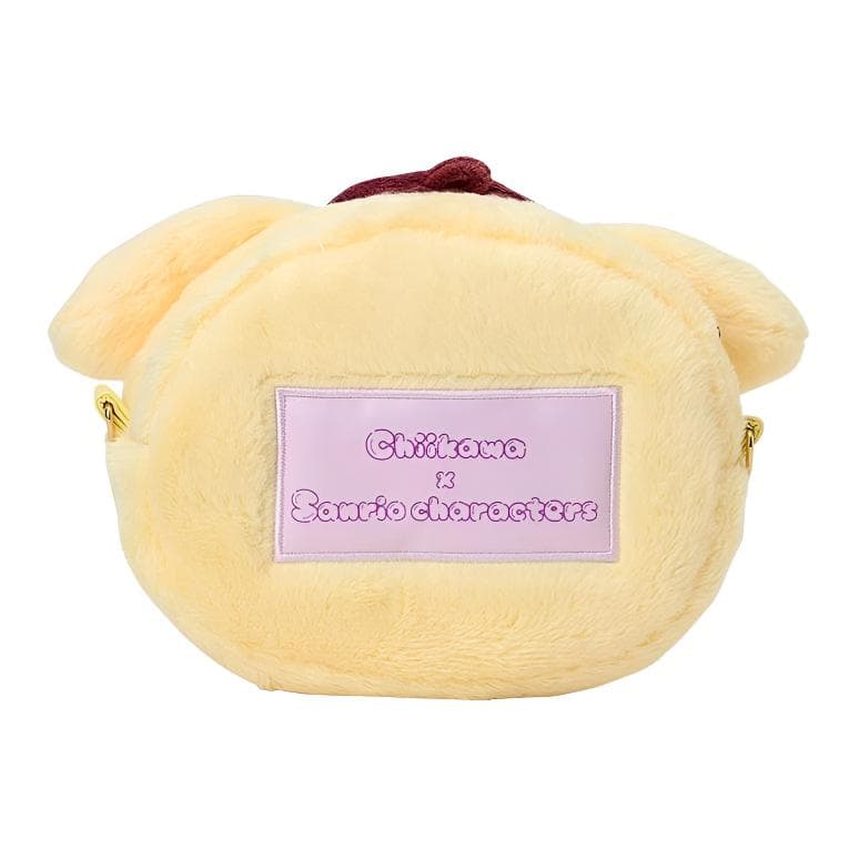 Мини-сумка Sanrio x Chikawa Совместная коллекция Помпомурин Съемный ремешок Полиэстер Сумка через плечо Обычный размер Женский Желтый - изображение 3