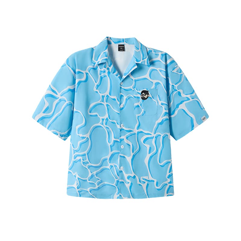 Рубашка WAYNEXZAVIER Blue Men's Shirts WAYNEXZAVIER Синий Мужские Рубашки - изображение 1