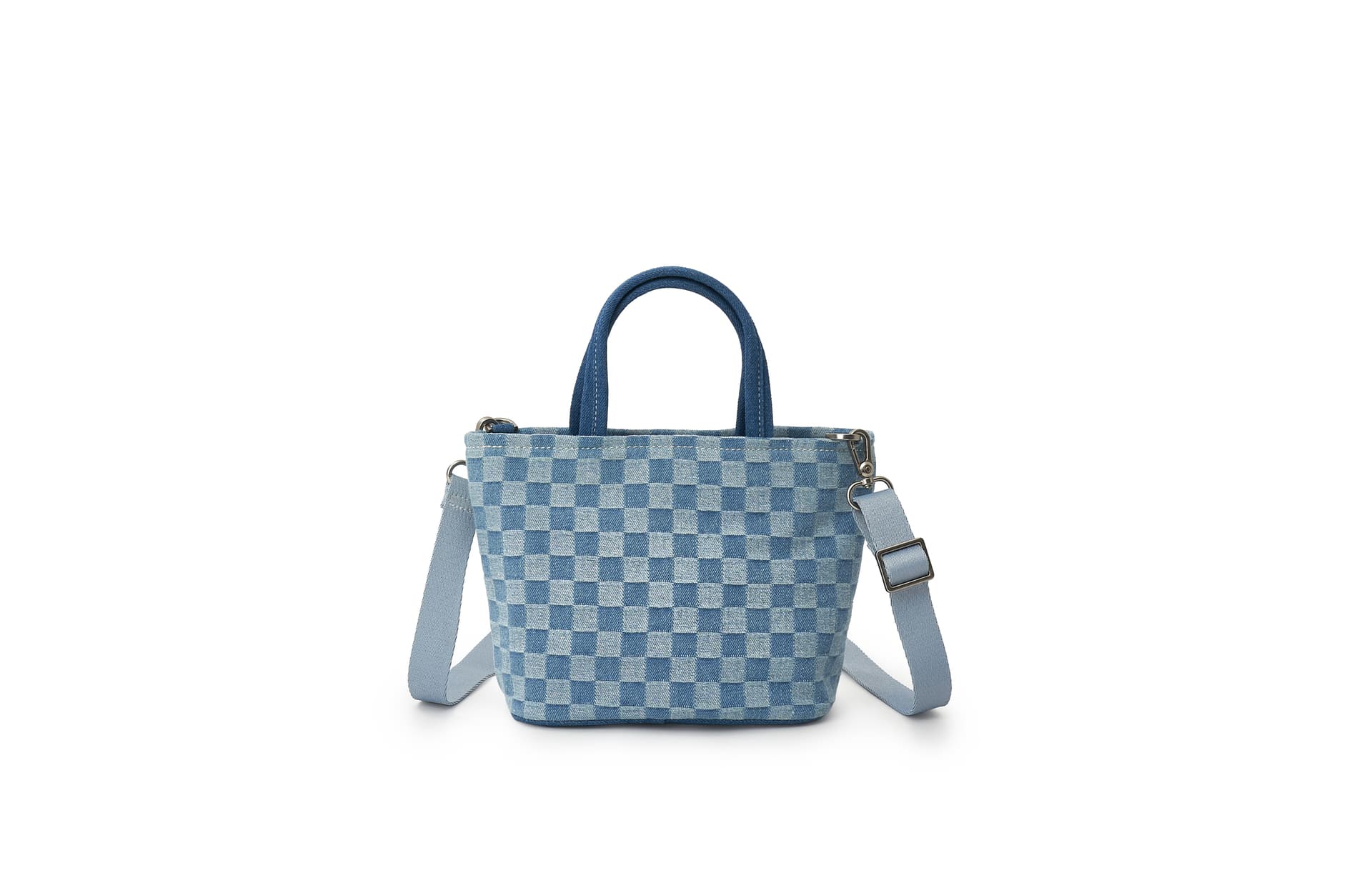 Сумка Lee x Smiley Checkered Tote Bag Blue - изображение 5