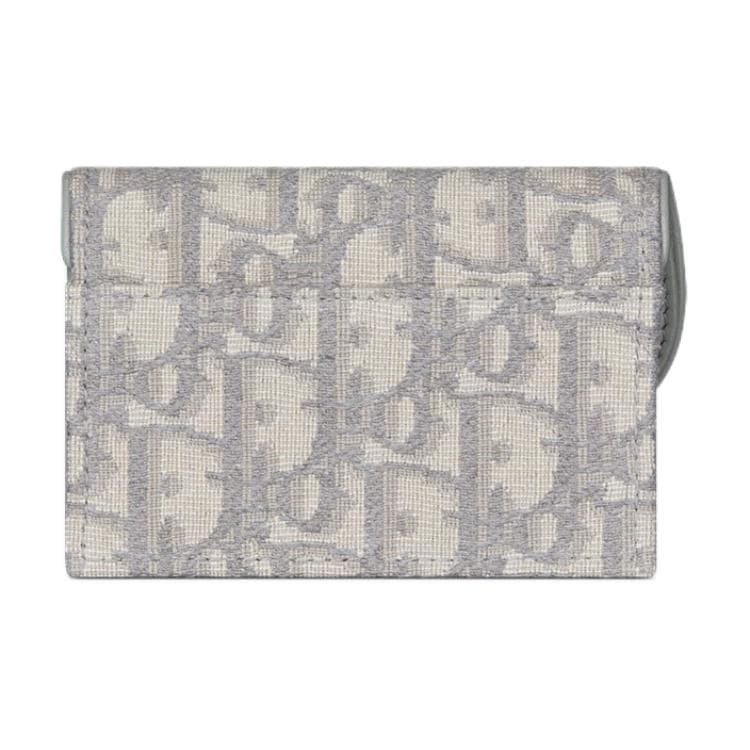 Портмоне Dior Saddle Oblique Card Holder Grey - изображение 3