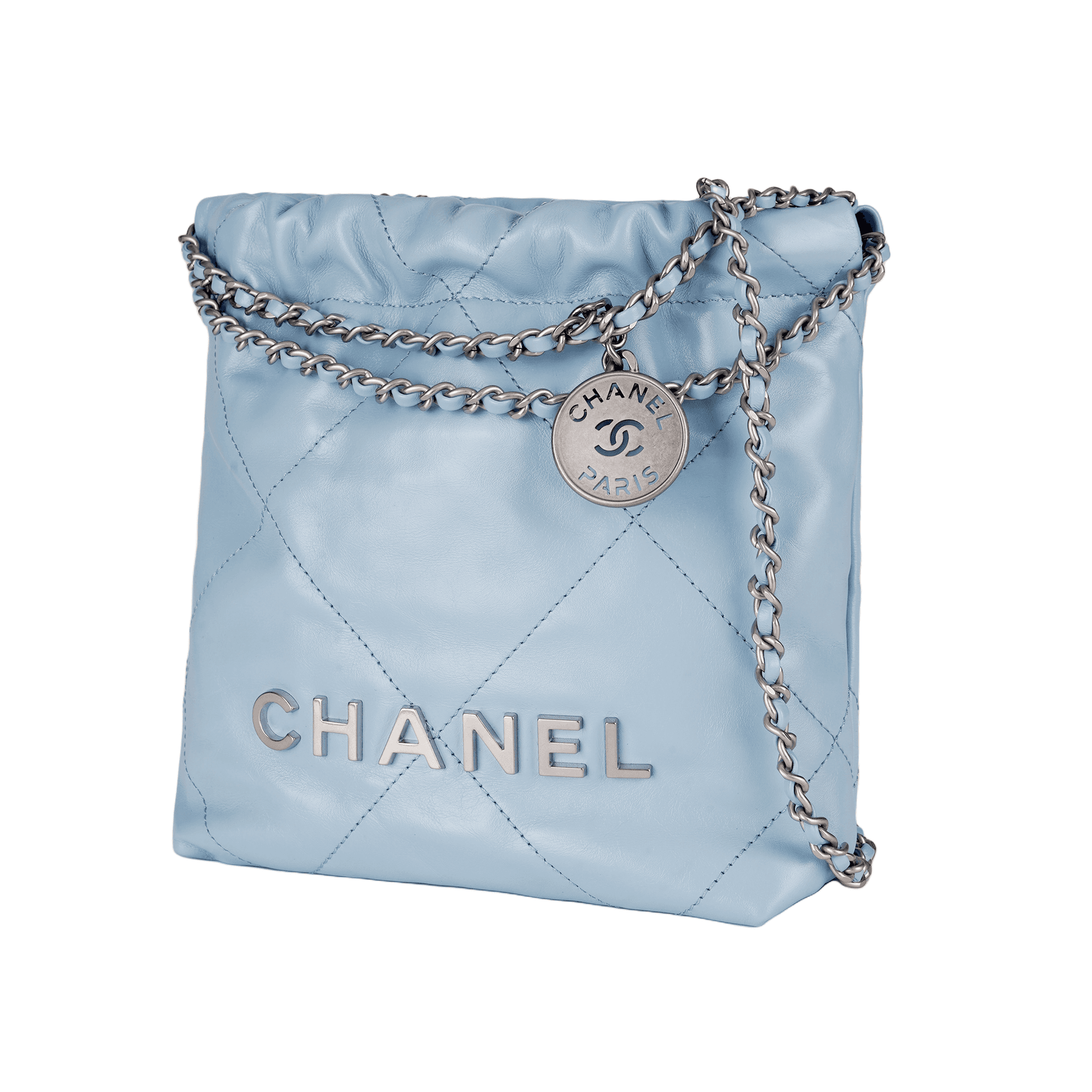 Сумка через плечо CHANEL 22Bag 23A baby blue - изображение 2