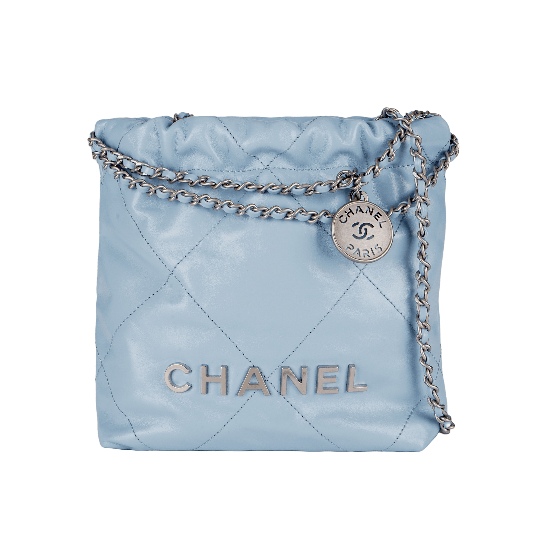 Сумка через плечо CHANEL 22Bag 23A baby blue - изображение 1