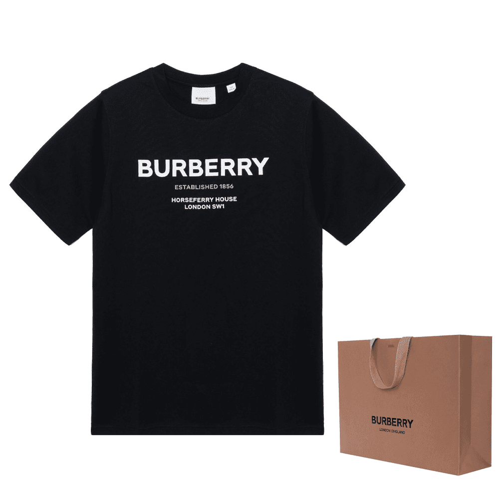 Футболка Burberry Logo T-Shirt Kids Black - изображение 6