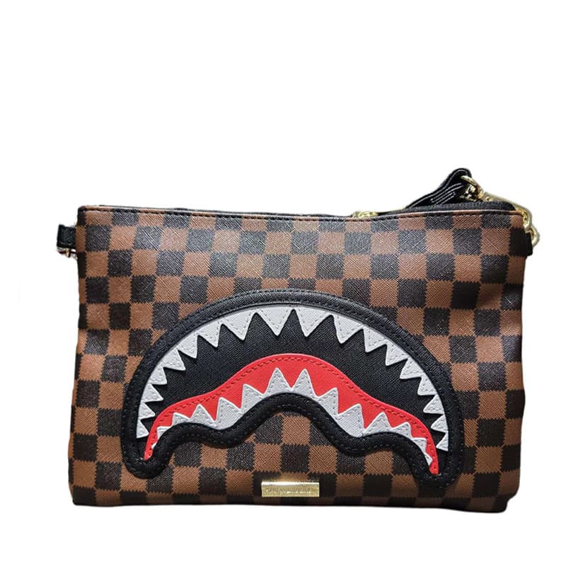 Сумка SPRAYGROUND Полиэфирное волокно Клатч Обычный (стандартный) Унисекс Коричневый - изображение 1