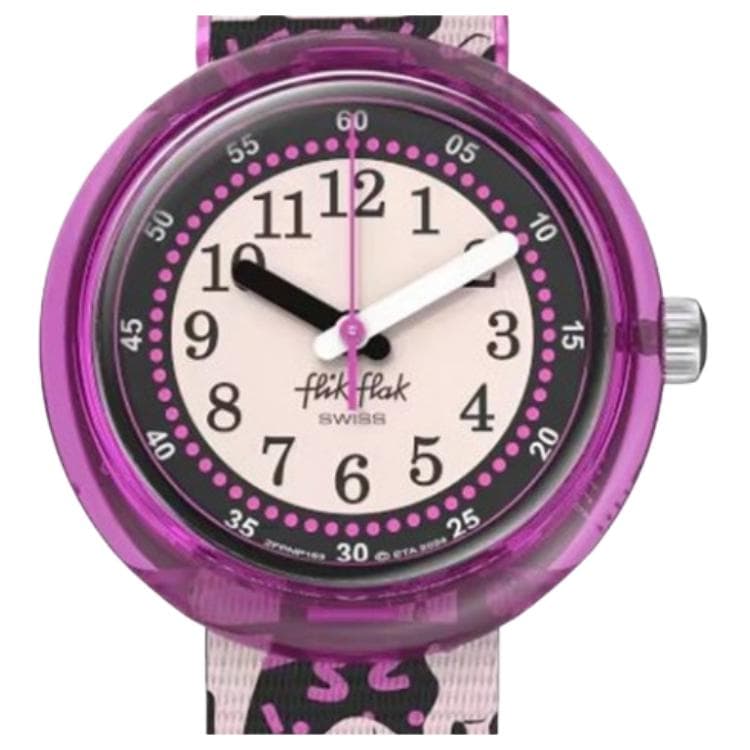 Часы SWATCH Flik Flak LAOYOUJI Мех Ever Кварцевый механизм 30 м Водонепроницаемые Женские Часы 31,85 мм Фиолетовый Циферблат - изображение 5