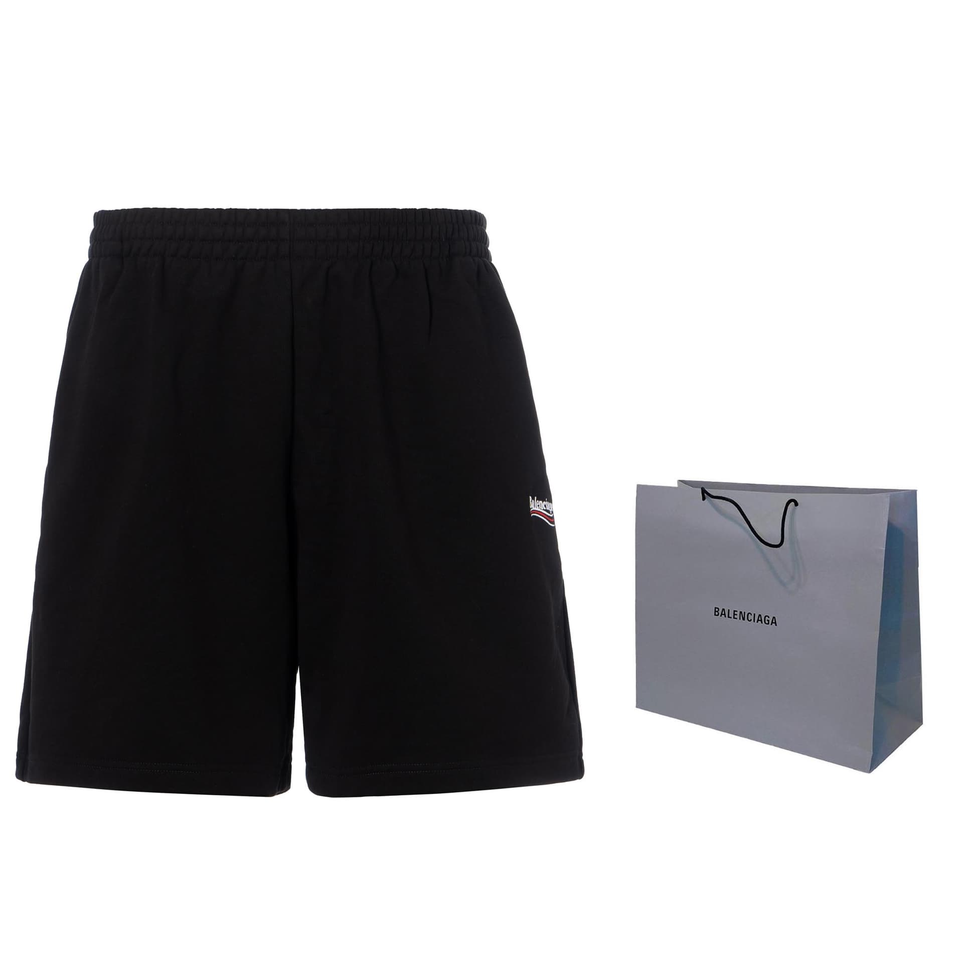 Шорты Balenciaga Classic Logo Shorts Black - изображение 8