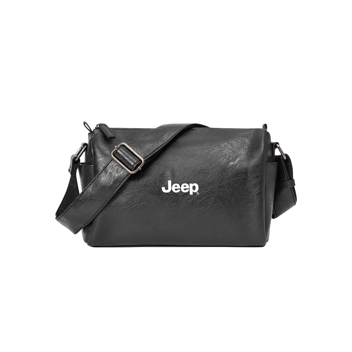 Мини-сумка Jeep Сумка через плечо из ПВХ Мужская Черная - изображение 1
