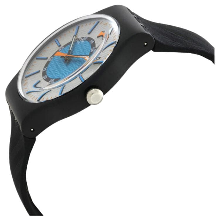 Часы Swatch Квартц Механизм 30м Водонепроницаемые Мужские Часы 41мм Серый Циферблат Керамические Оправа Часов - изображение 3