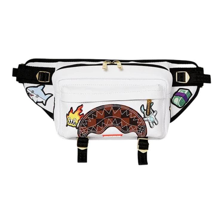 Поясная сумка SPRAYGROUND ПВХ (поливинилхлорид) Поясная сумка (бандана) Унисекс Белый - изображение 1