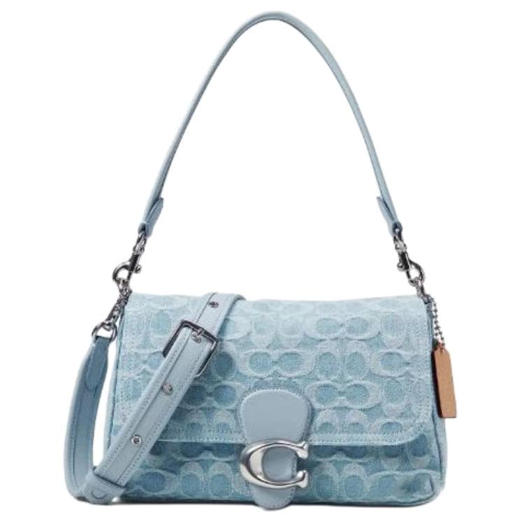 Мини-сумка COACH Soft Tabby 26 Blue - изображение 3