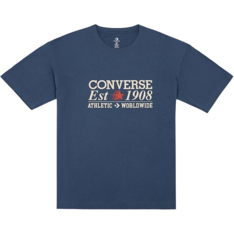 Футболка Converse Повседневная винтажная футболка с буквами Мужской - изображение 1