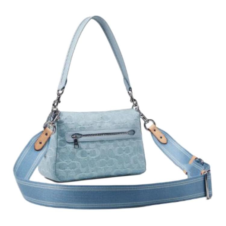Мини-сумка COACH Soft Tabby 26 Blue - изображение 4