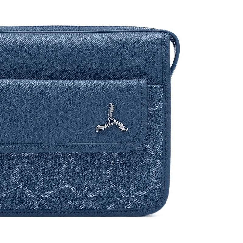 Мини-сумка LI-NING 1990 Classic Series Retro Denim Crossbody Bag Blue Grey - изображение 4