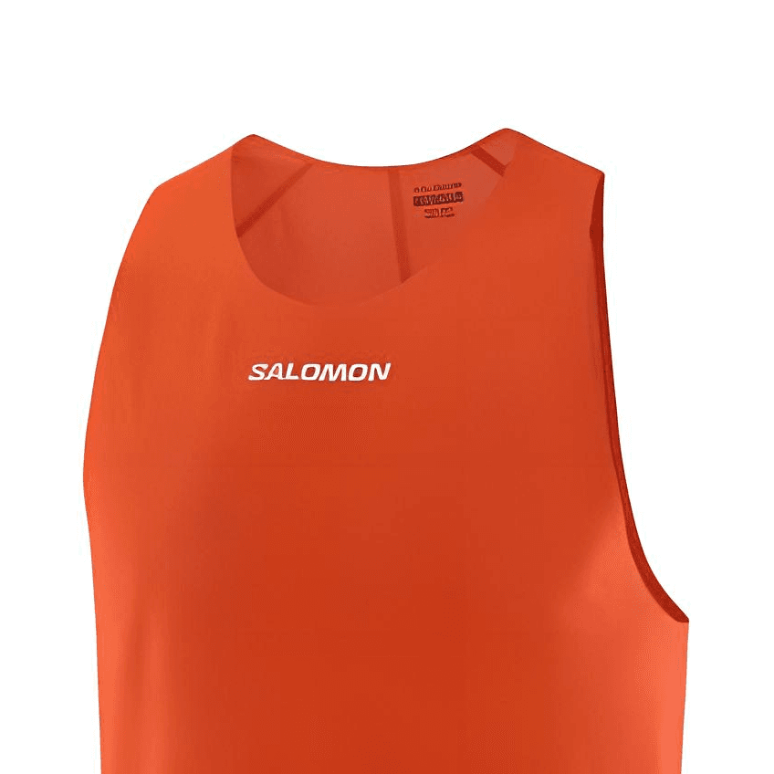 Майка Salomon Red Men's Tank Tops Salomon Красный Мужские Майки - изображение 5