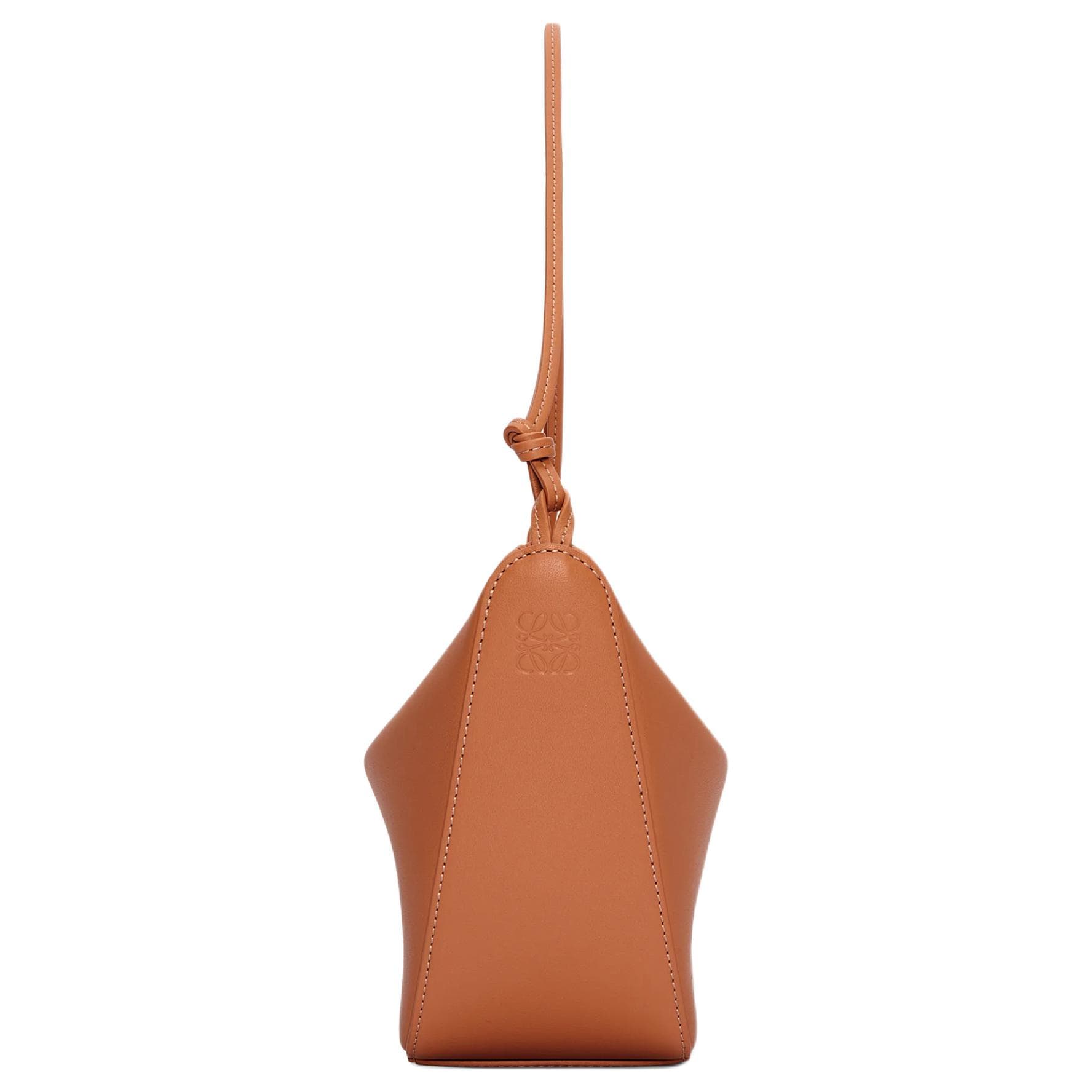 Мини-сумка LOEWE Hammock Mini Brown - изображение 3
