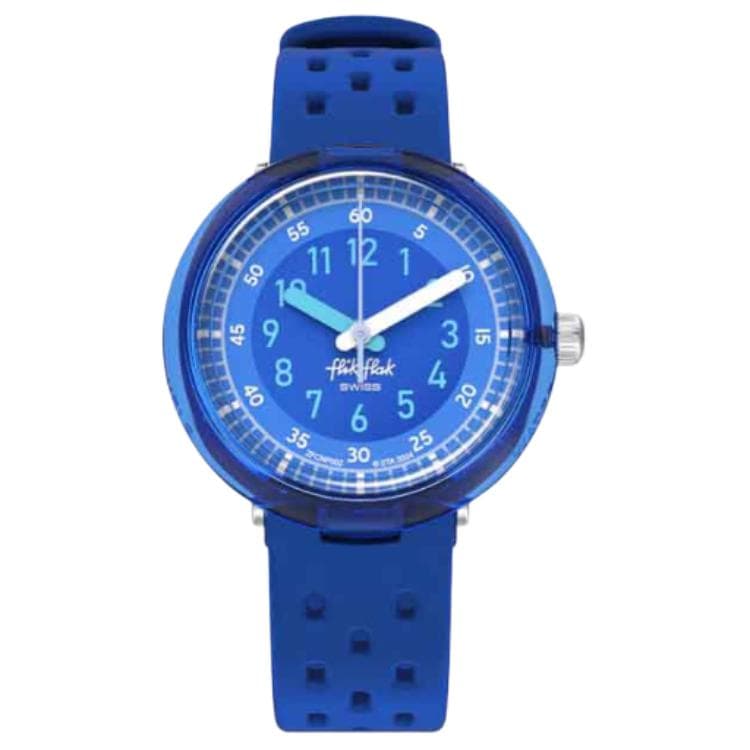 Часы SWATCH FLIK FLAK BUBBLY HOURS Кварцевый механизм 30 м Водонепроницаемые Женские Часы 31,85 мм Синий Циферблат - изображение 5