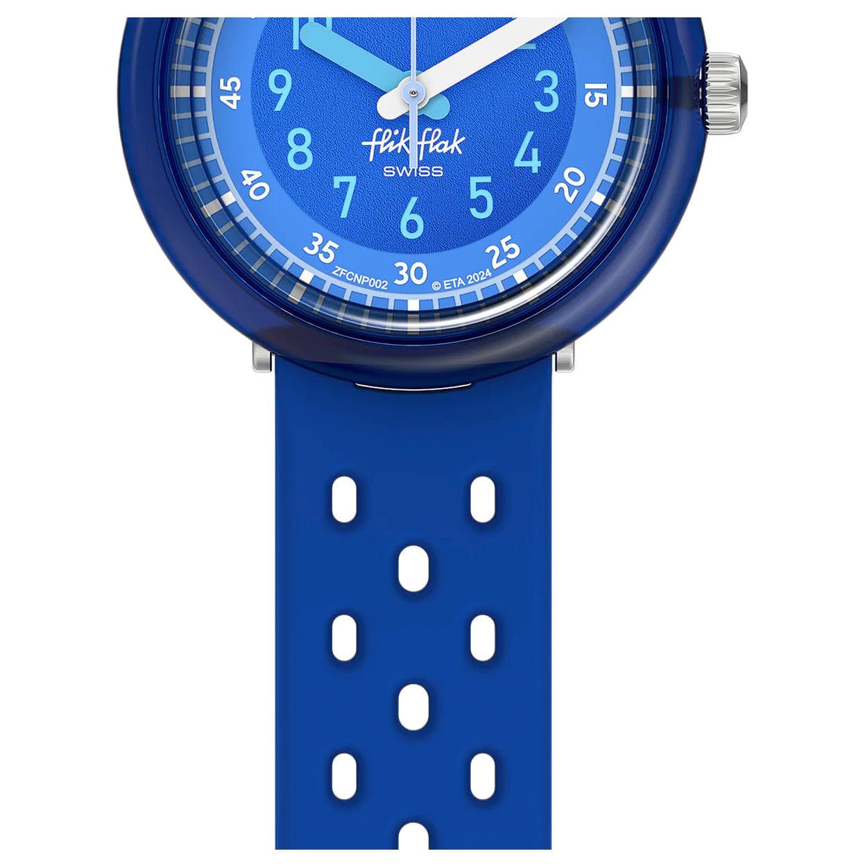 Часы SWATCH FLIK FLAK BUBBLY HOURS Кварцевый механизм 30 м Водонепроницаемые Женские Часы 31,85 мм Синий Циферблат - изображение 4