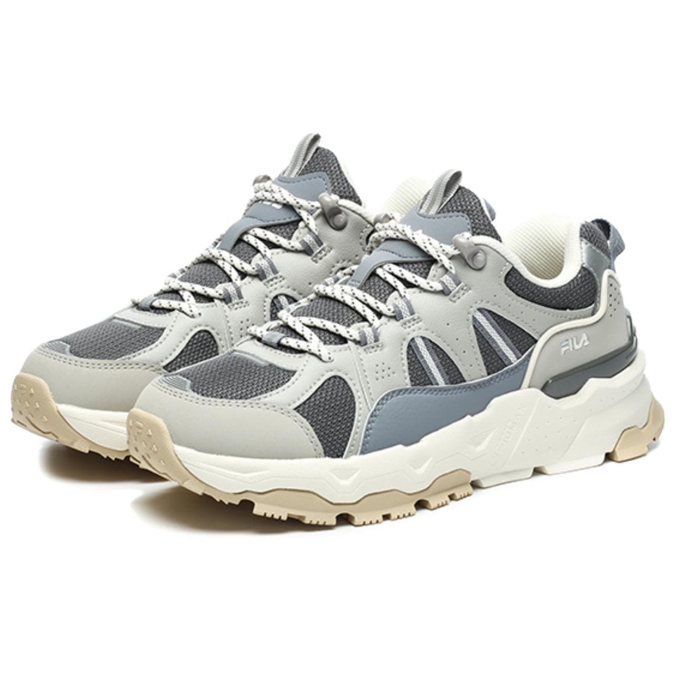 Кроссовки FILA Trek 1S Устойчивая к истиранию Низкая Повседневная Обувь Женская Серого цвета - изображение 2