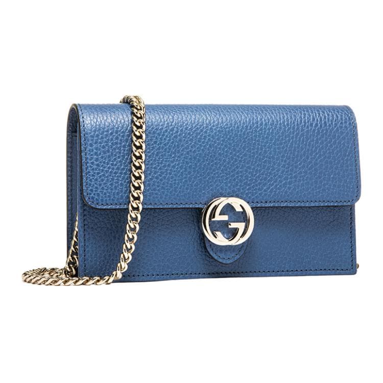 Мини-сумка Gucci WOC Blue - изображение 3