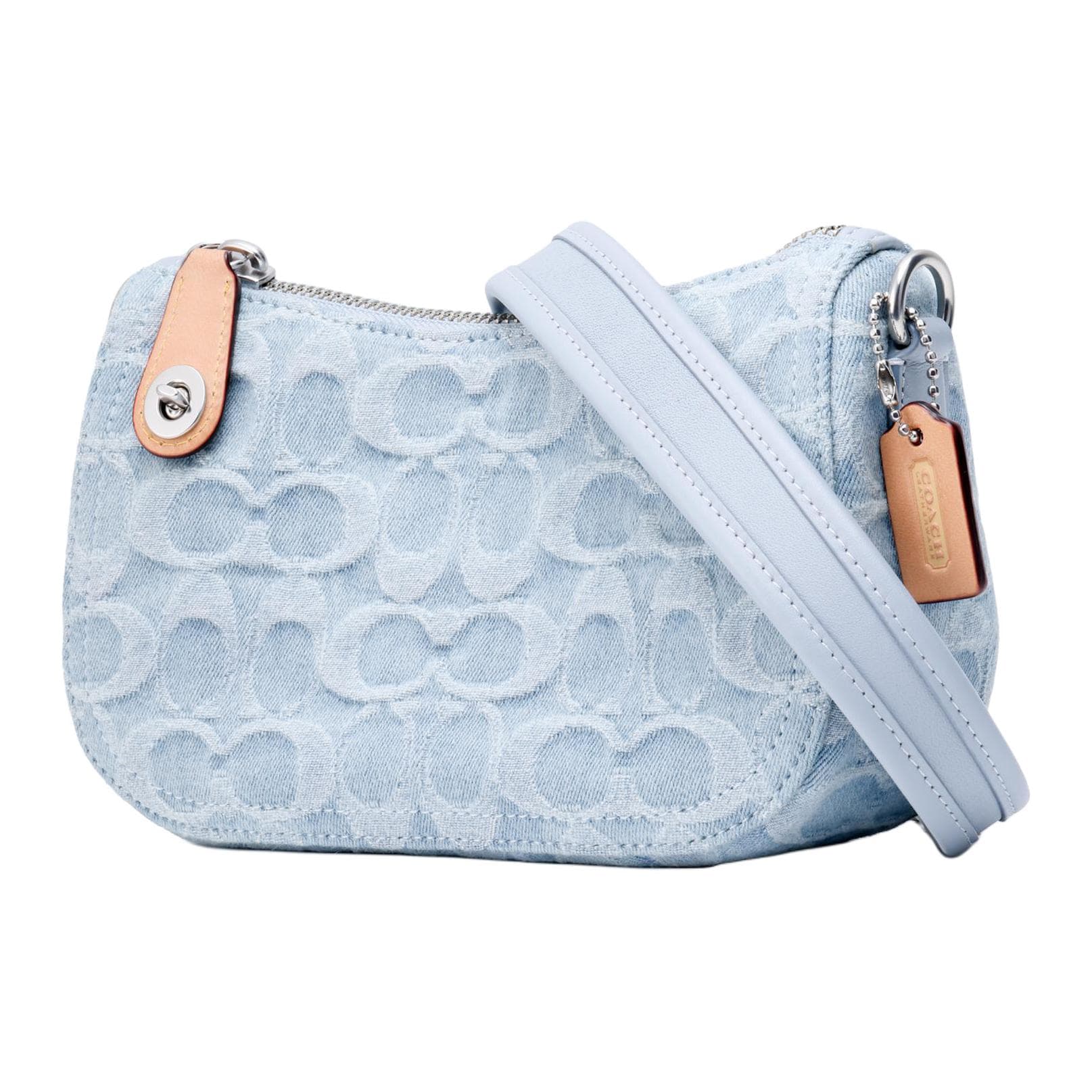 Мини-сумка COACH Swinger 20 Saddle Bag Small Blue - изображение 2