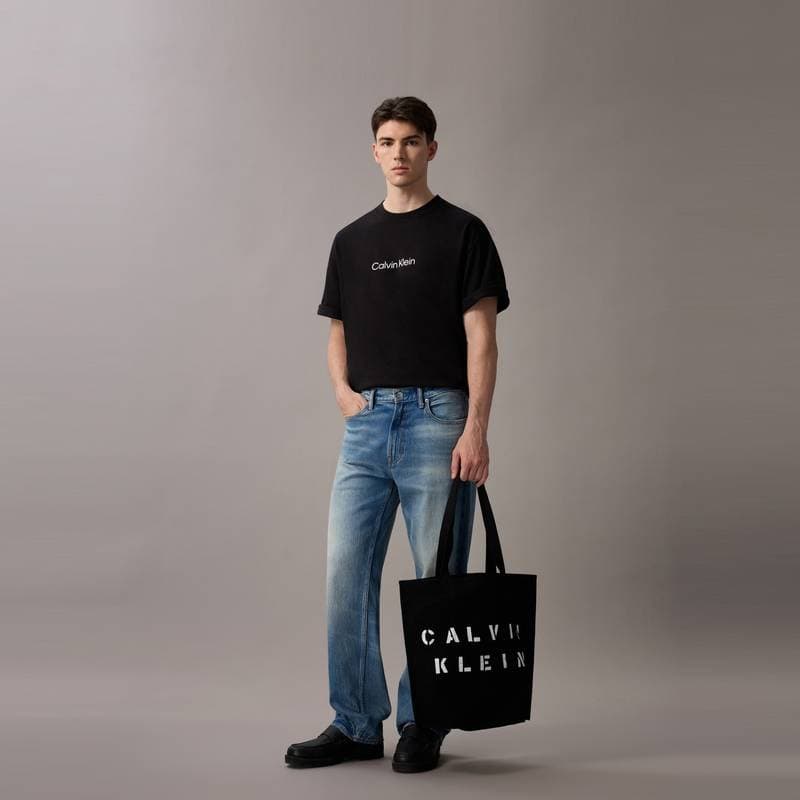 Мини-сумка Calvin Klein Ткань Сумка Сумка через плечо Мужская Космический Черный - изображение 6