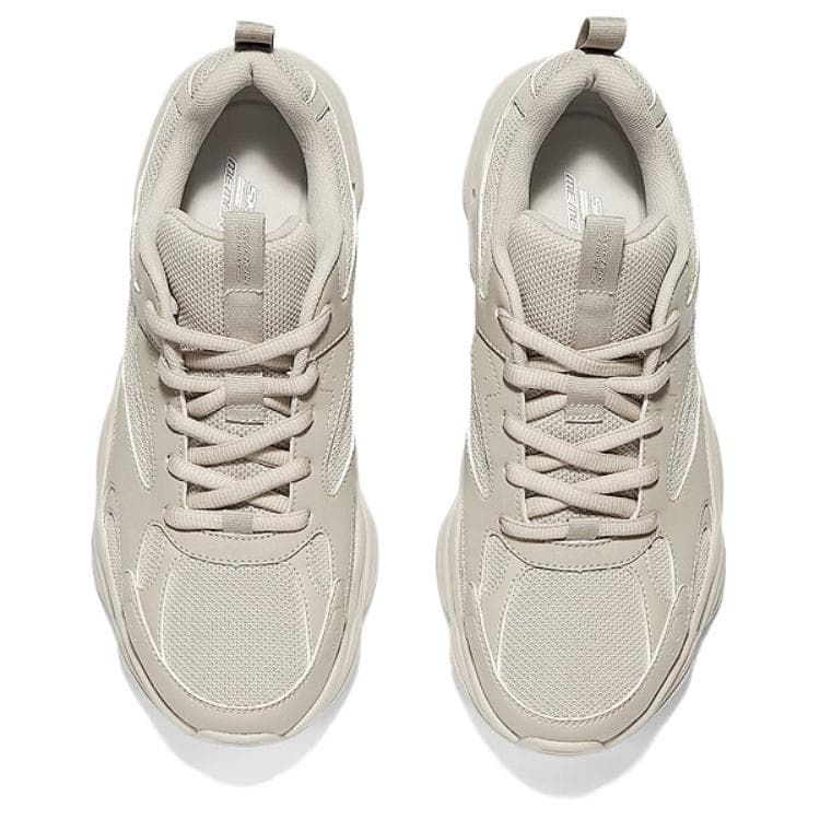 Кроссовки Skechers DLITES Дышащий Легкий визуально увеличивает рост Low Топ Массивные кроссовки Мужской Тауповый - изображение 4