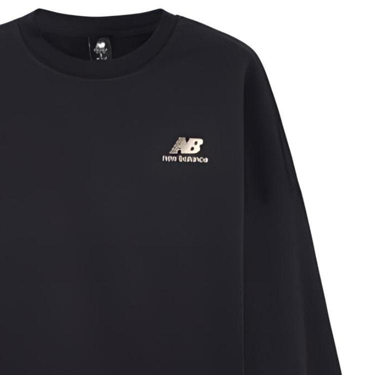 Кофта New Balance Logo Crewneck Sweatshirt Black - изображение 5