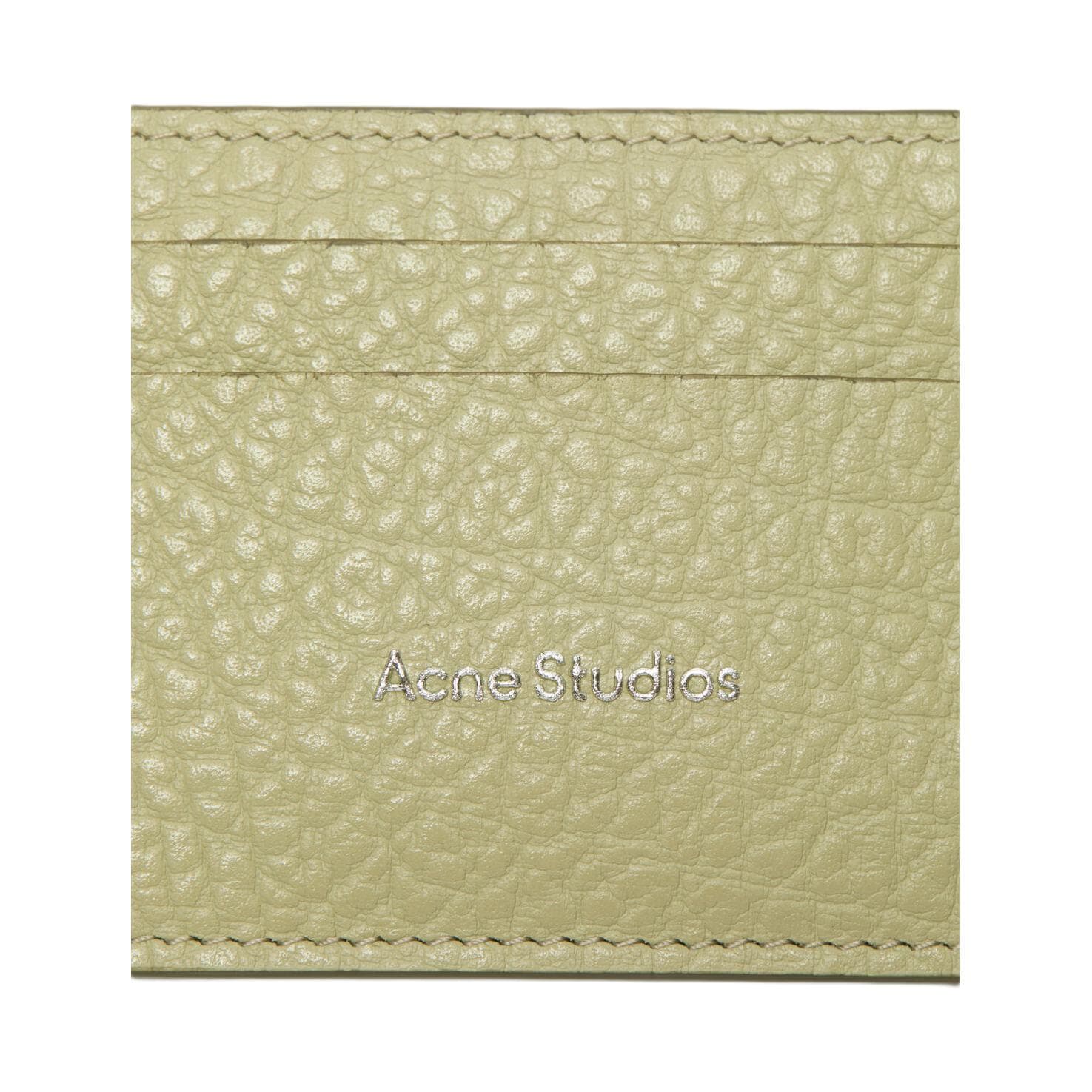 Картхолдер ACNE STUDIOS Коровья кожа Картхолдер Женские Светло-зеленый - изображение 5