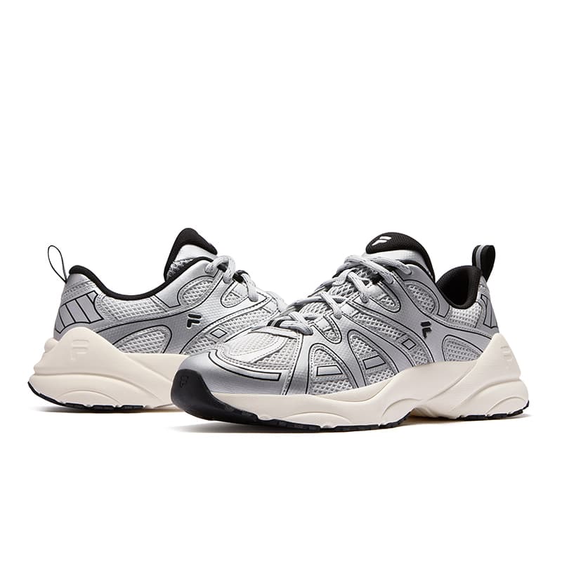 Кроссовки FILA FUSION PATH Track Shoes Устойчивые к истиранию увеличивающие высоту низкие с толстой подошвой мужские - изображение 3