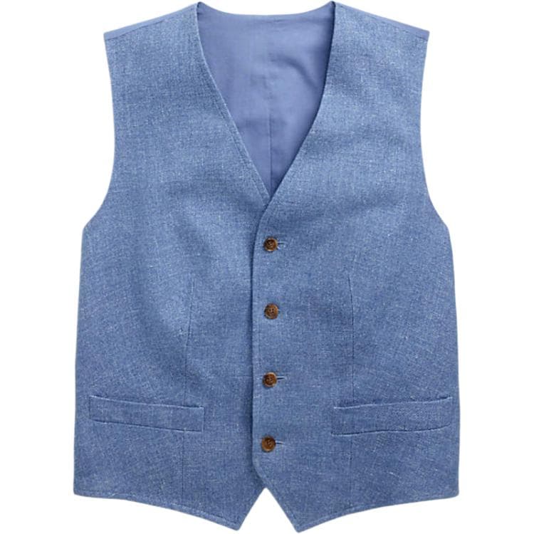 Polo Ralph Lauren Fw25 Жилет Облегающий Женский Синий - изображение 1