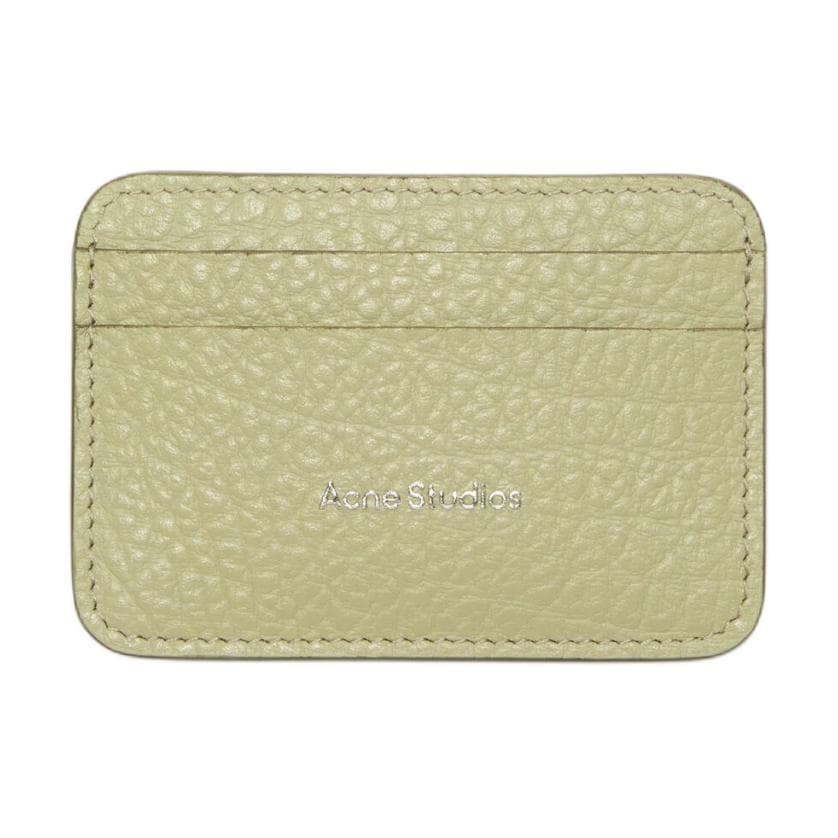 Картхолдер ACNE STUDIOS Коровья кожа Картхолдер Женские Светло-зеленый - изображение 1