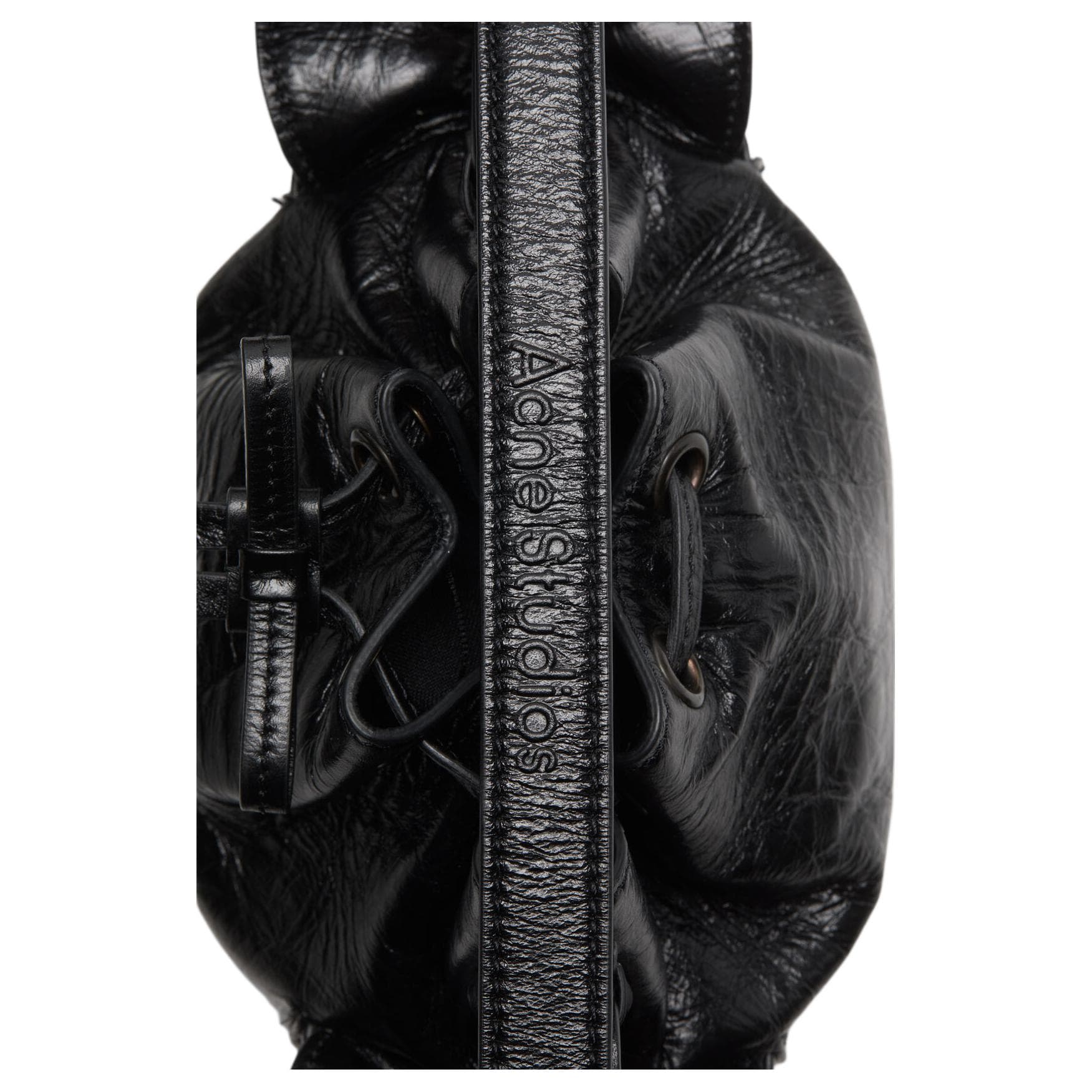 Мини-сумка Acne Studios Mini Bucket Bag Black - изображение 3