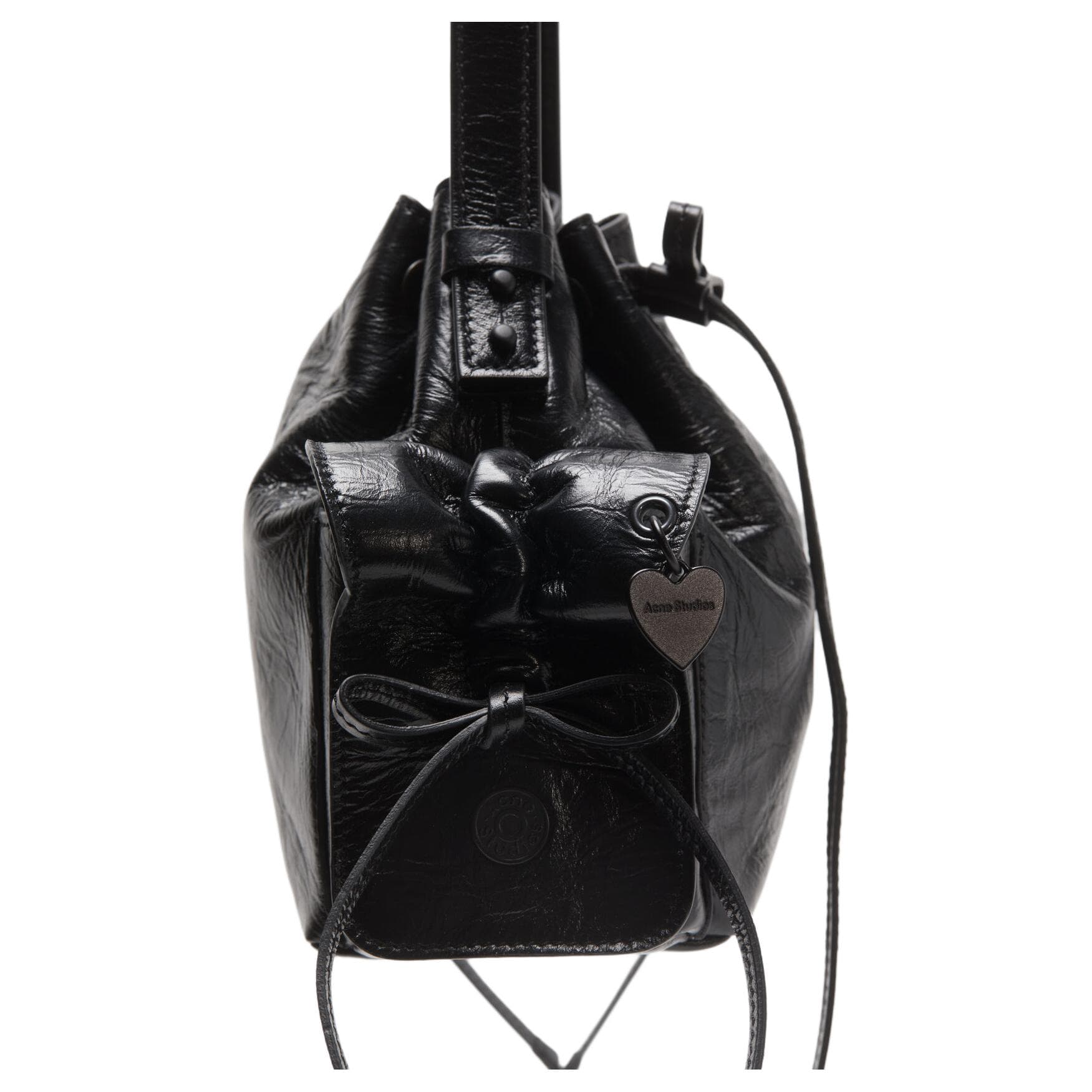 Мини-сумка Acne Studios Mini Bucket Bag Black - изображение 4