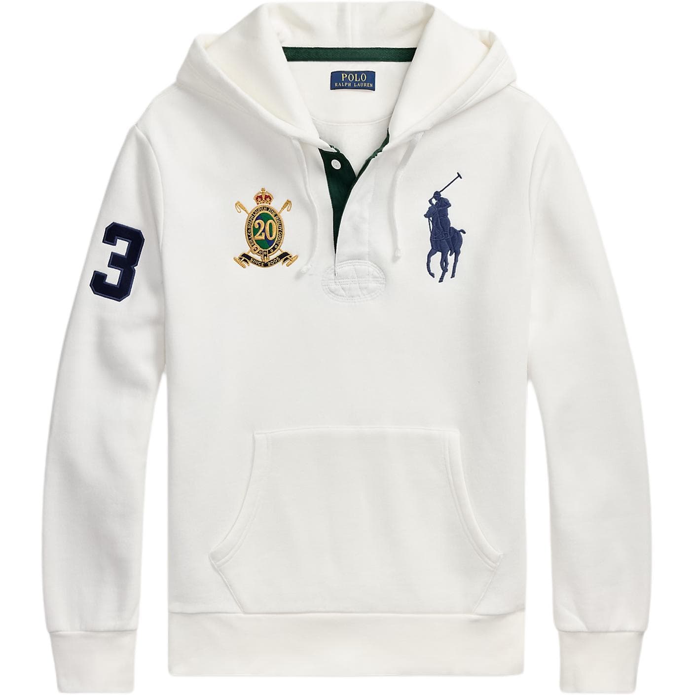 Худи Polo Ralph Lauren Big Pony FW25 Толстовка Стандартный размер Мужской Белый - изображение 1