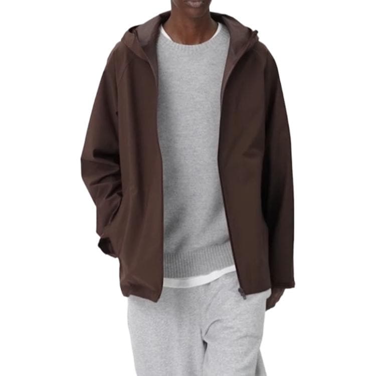 Куртка UNIQLO PARKA Пальто Мужское Темно-Коричневый - изображение 2